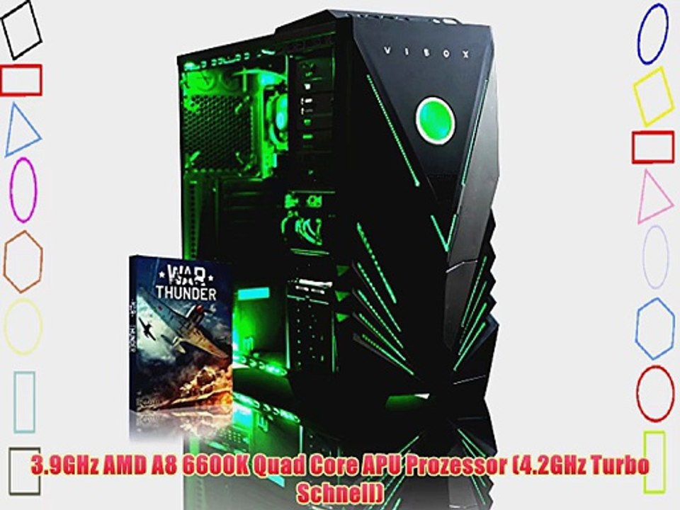 VIBOX Ultra 11S - 4.2GHz Quad Core B?ro Familie Gamer Gaming PC Multimedia Desktop PC Computer