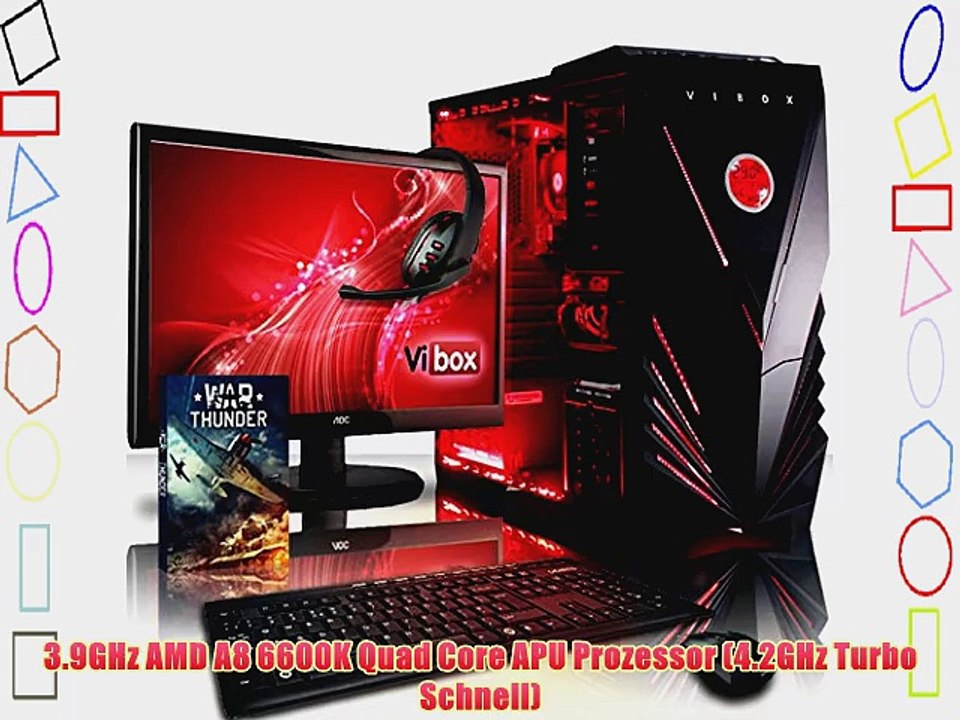 VIBOX Ultra Paket 11S - 4.2GHz Quad Core B?ro Familie Gamer Gaming PC Multimedia Desktop PC