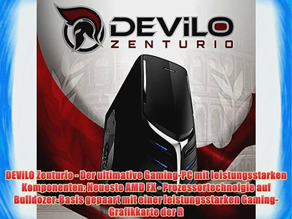 DEViLO Zenturio III Gaming-PC - AMD FX-6350 mit 6x3.9GHz | 8GB DDR3-1600 | 2TB SATA3 Festplatte