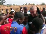 David Beckham surprises young footballers in Sierra Leone