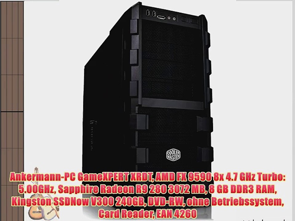 Ankermann-PC GameXPERT XRDT AMD FX 9590 8x 4.7 GHz Turbo: 5.00GHz Sapphire Radeon R9 280 3072