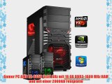 dercomputerladen Gamer PC System AMD FX-6350 6x39 GHz 16GB RAM 2000GB HDD nVidia GTX970 -4GB