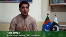 President IJT Islamabad Raja Umair Message regarding Independance Day 14th August - Islami Jamiat e Talaba Pakistan