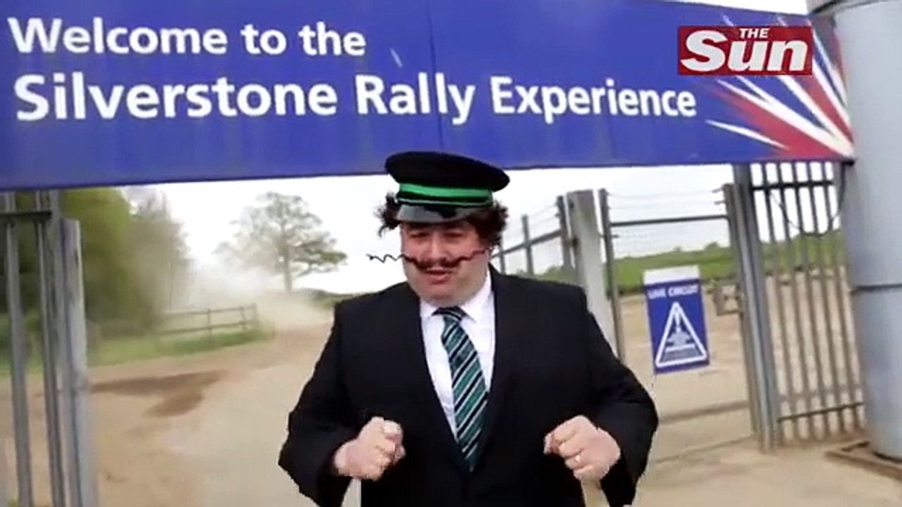 Rob Gill tries to shut up Go Compare singer Gio Compario through driving alone