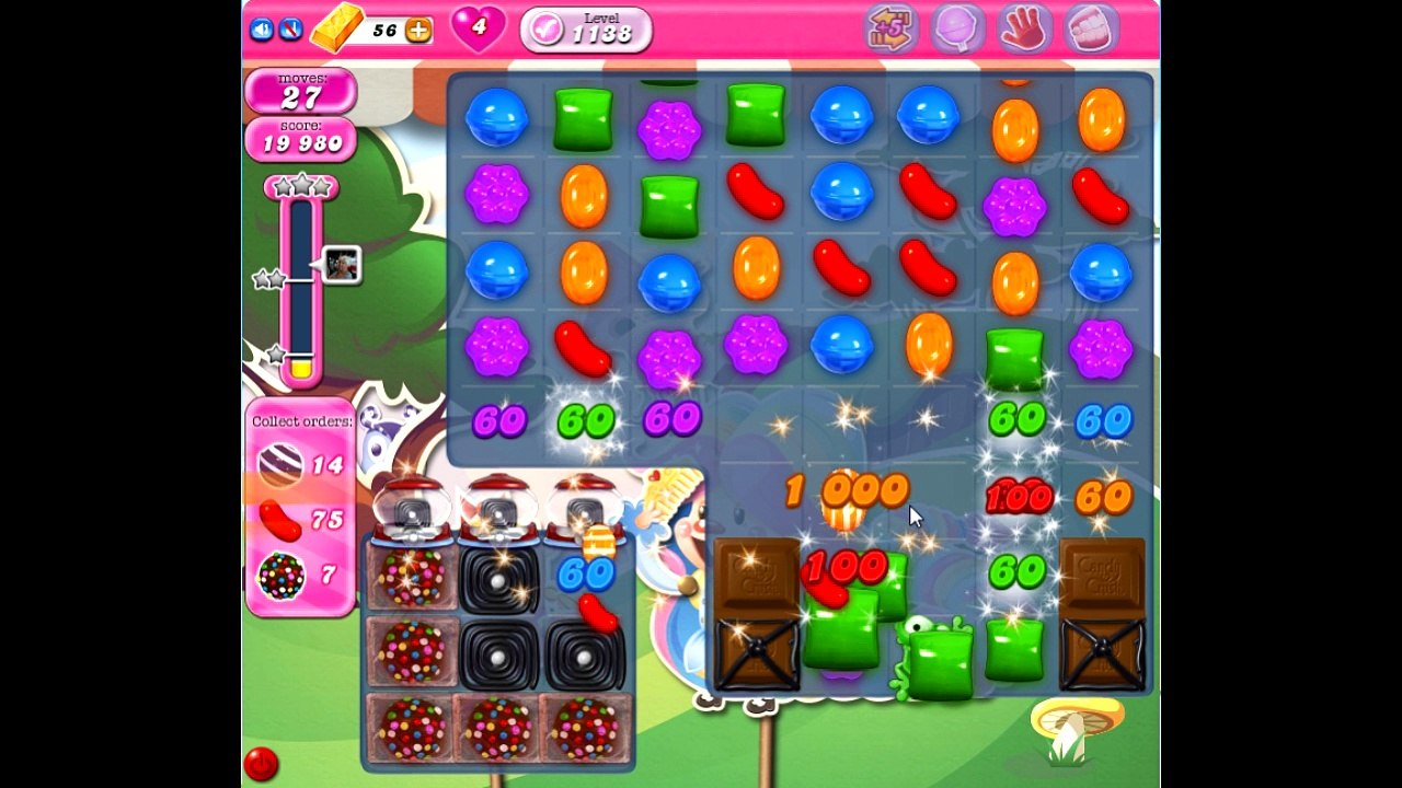Candy Crush Saga level 1138