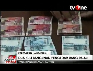 2 Kuli Bangunan di Pondok Aren Edarkan Uang Palsu