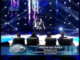 Virzha feat Raisa - endless love INDONESIAN IDOL 9 Mei 2014 FULL