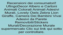 UfingoDecor Albero e Cartoni Animati Colorati Animali Adesivi Murali, Lovely Owls