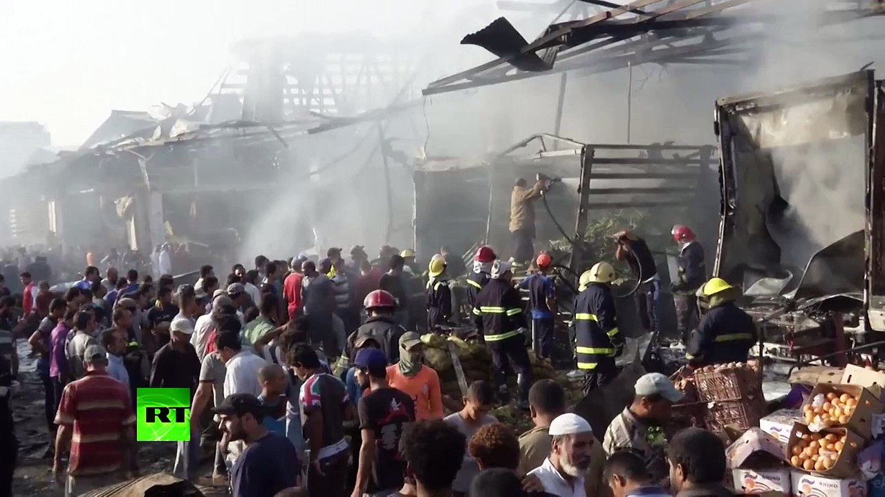 Powerful truck bomb blast kills dozens in Baghdad, ISIS claims responsibility