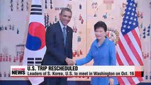 President Park to visit U.S. for summit talks on Oct. 16