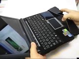 PDair Leather Case for Asus Eee PC 901 - Book Type (Black)