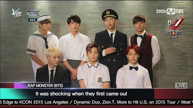 150813 엠카운트다운 필즈 인 LA - Breaking News 방탄소년단(BTS)