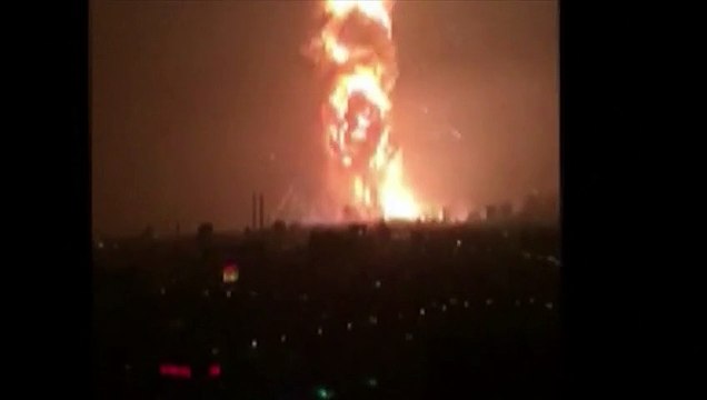 De nouvelles images des spectaculaires explosions de Tianjin
