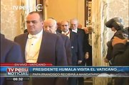 Pdte Ollanta Humala extiende saludos e invita a Papa Francisco a visitar el Perú