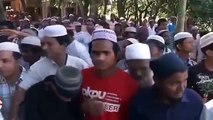 مسلمو الروهنجيا يستقبلون وزير الخارجية التركية في أراكان بورما بالبكاء المرير