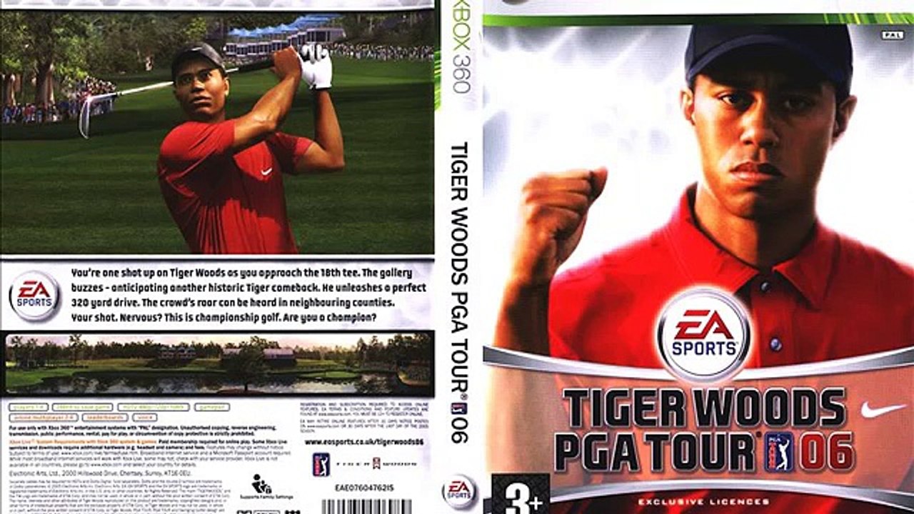 tiger woods pga tour 06 xbox 360