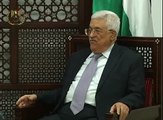 President Abbas receives a group of freed prisoners