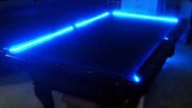 RGB Led bar pool table lights - color changing and beats to t