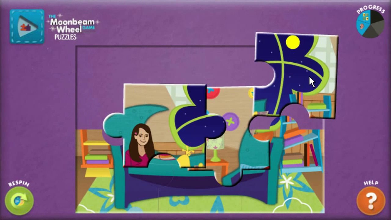 Good Night Show Moonbeam Wheel Cartoon Animation Sprout PBS Kids Game Play Walkthrough