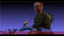 Kinect Version 2 & Kinect Fusion SDK Beta 3D Scan Test viewed in Meshlab