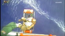 Coast Guard rescues three men and a dog from life raft