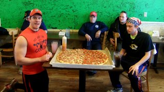 Philly's Pizza Challenge 30 EXTRA CHEESY Big Philly - Food Challenge