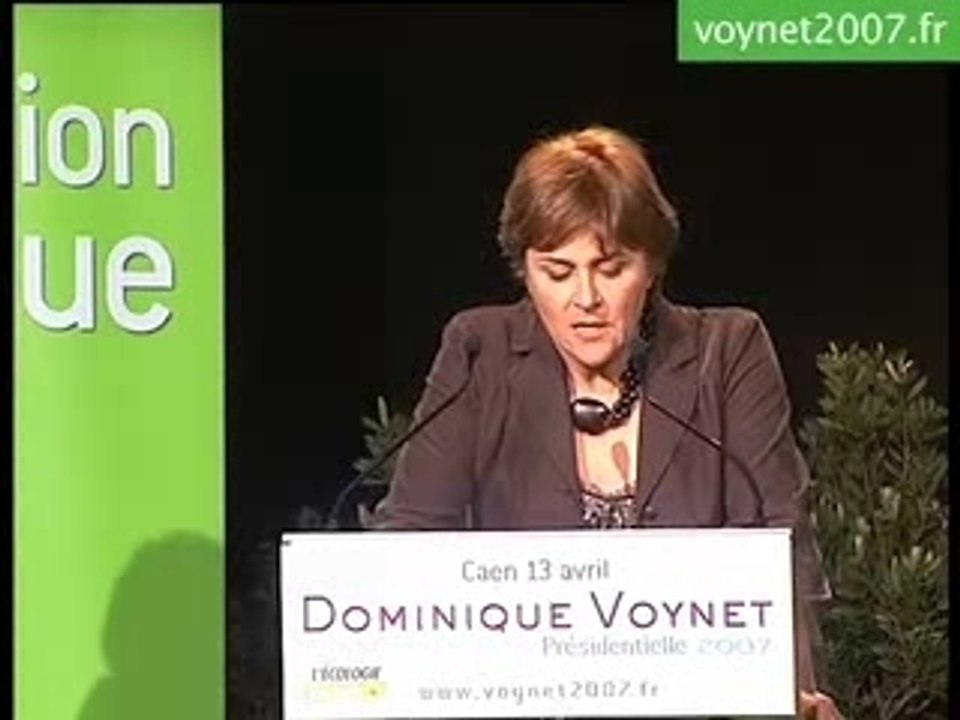 Meeting Voynet à Caen 1/3