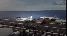 Fighter Jets Landing & Taking Off On Aircraft Carrier