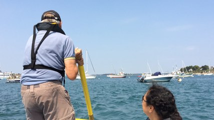 Cours de godille à Port Navalo