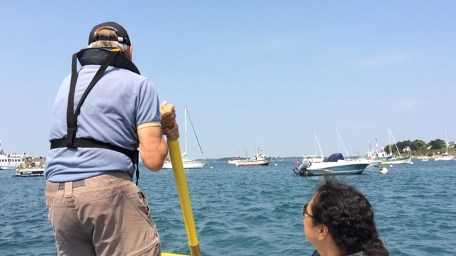 Cours de godille à Port Navalo
