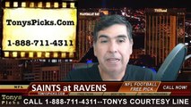Baltimore Ravens vs. New Orleans Saints Free Pick Prediction NFL Preseason Pro Football Odds Preview 8-13-2015