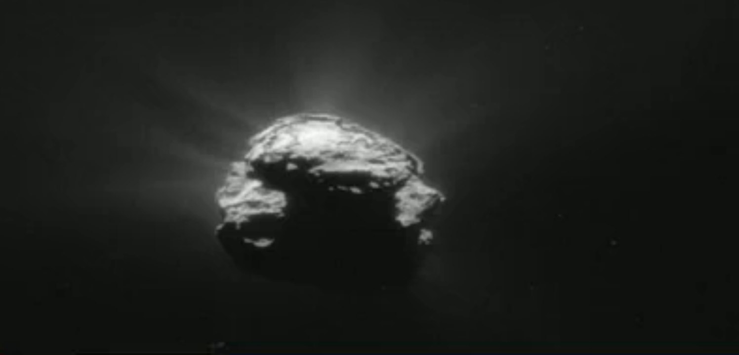 La comète Tchouri au plus près du Soleil à travers nos télés, en 42 secondes