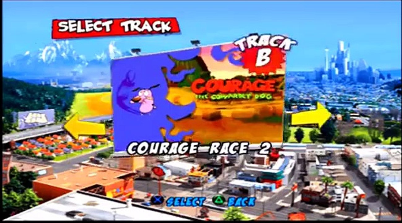 Cartoon Network Racing PS2 Courage And Dee Dee Gameplay