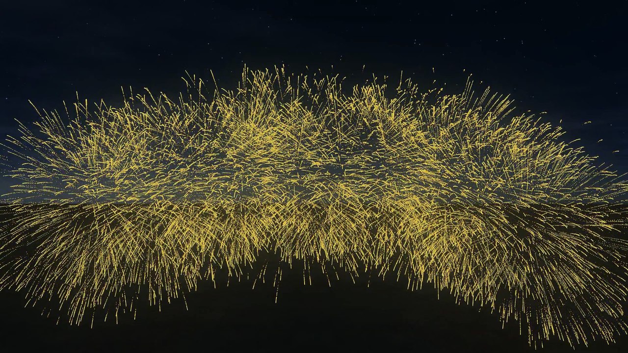 Fireworks Simulation - "Disney Dreams" Soundtrack 2012