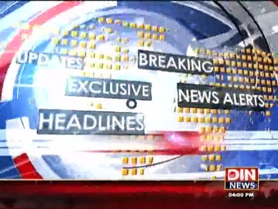 Din News Headlines 4 P.M (13 August 2015)