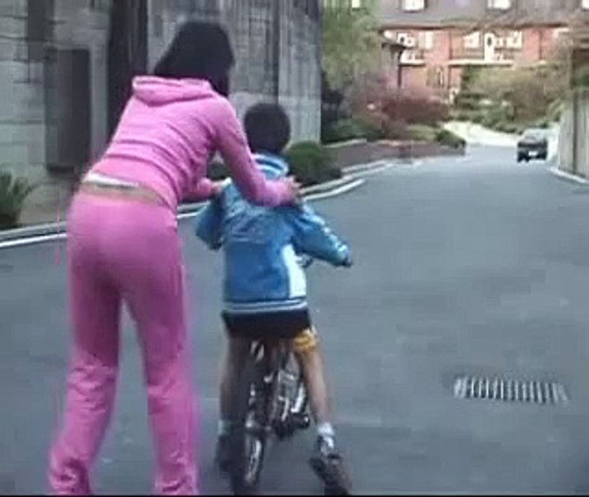 Michael learns to cycle