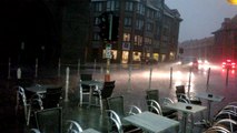 Tournai: des trombes d'eau s'abattent sur la Cité des cinq clochers