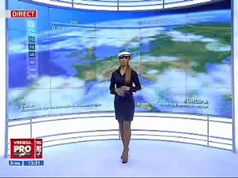 Weather Girl - Romanian Woman Presenter Rumania Chick Romania