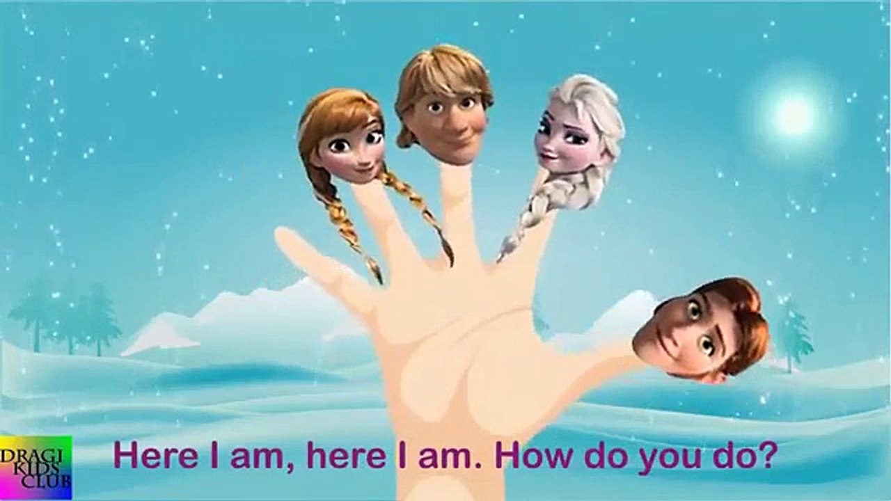 The Finger Family Frozen Songs | Nursery Rhymes For Children | Frozen Daddy Finger Cartoon