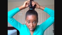 HAIR TUTORIAL| High Bun for Relaxed Hair (Quick and Easy)