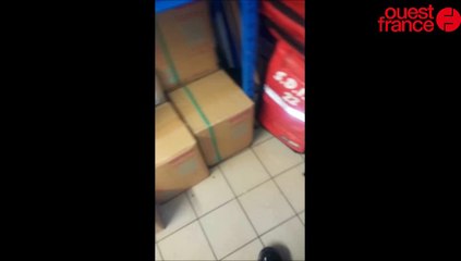 Les pompiers inondés à Lannion