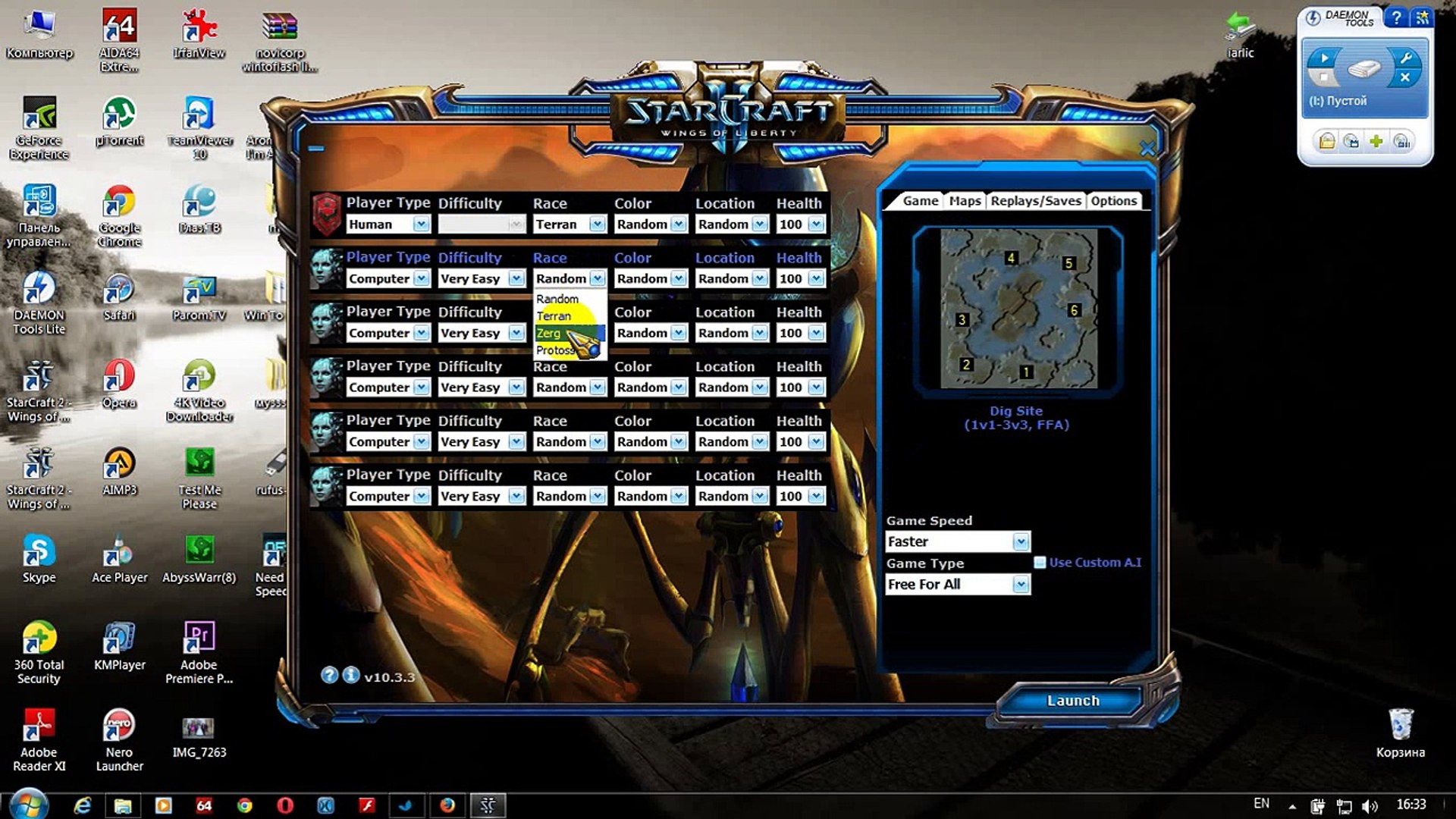 starcraft ii offline single player skirmish launcher