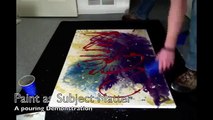 Acrylic Pouring Technique Demo #1- Paint and Color Explosion
