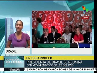 Brasil: Rousseff estrechará lazos en diálogo con movimientos sociales