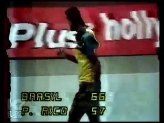 GIANT SILVA playing Basketball (Brazil Squad)