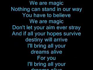 Olivia Newton John Magic (lyrics)
