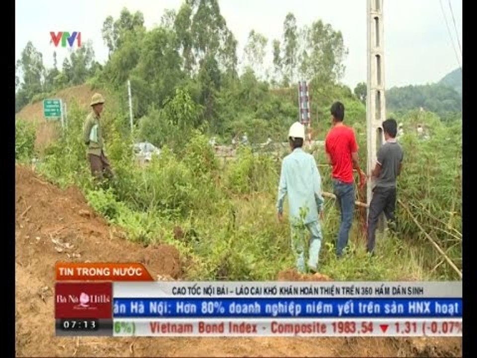 Cao tốc Nội Bài - Lào Cai khó khăn hoàn thiện trên 360 hầm dân sinh