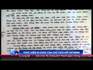 Thực hiện di chúc của Chủ tịch Hồ Chí Minh