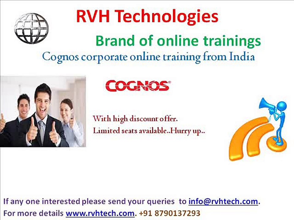 Cognos corporate online training from india|low fee