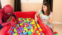 SURPRISE TOYS Ball Pit CHALLENGE Surprise Eggs & Blind Bags Spiderman DisneyCarToys